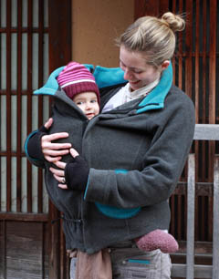 porter bébé en hiver chaud veste de portage