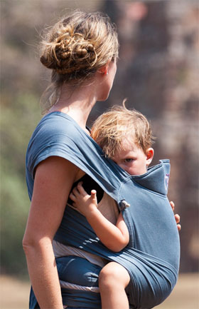 breastfeeding your baby in a meitai carrier